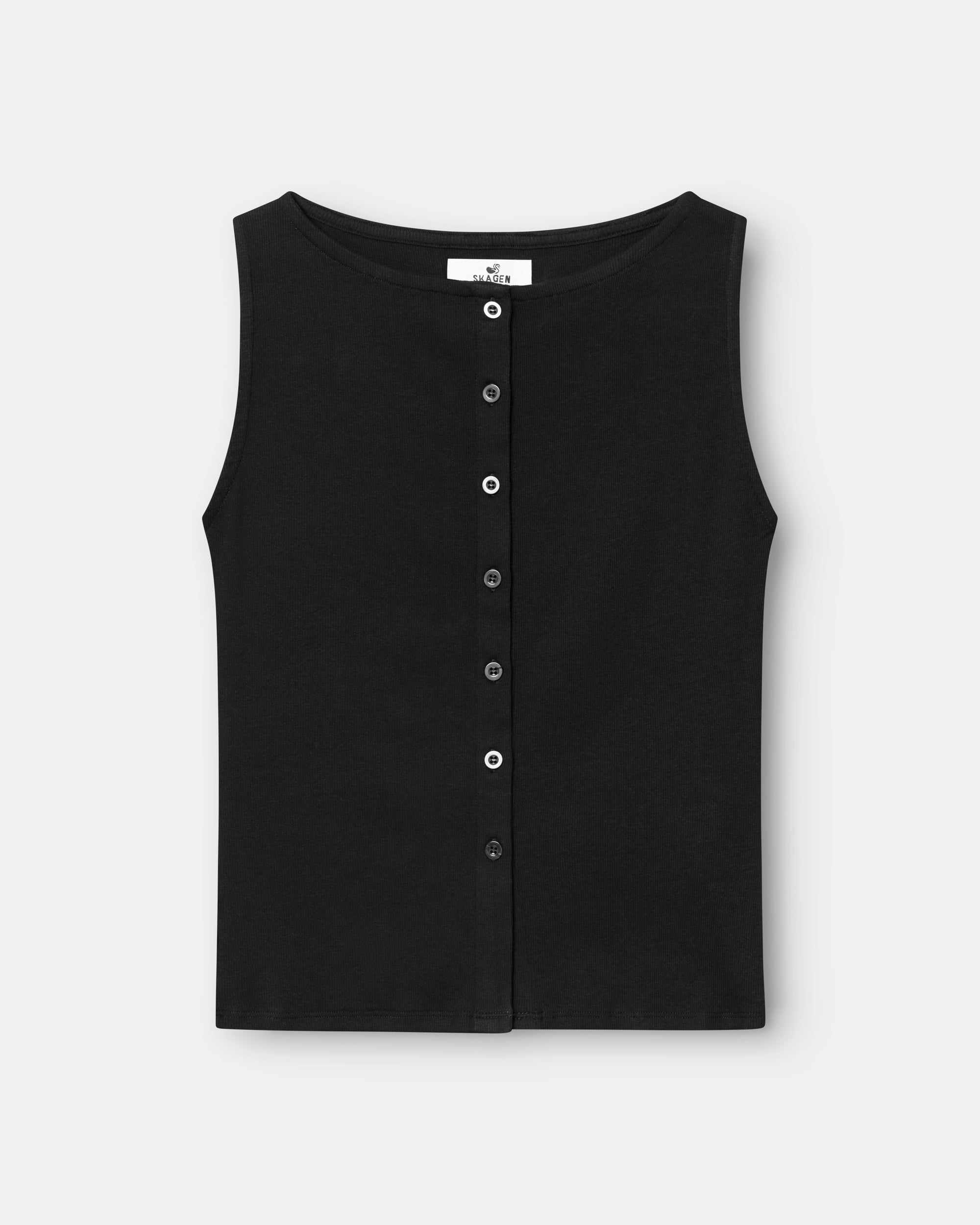 Buttoned Top Black